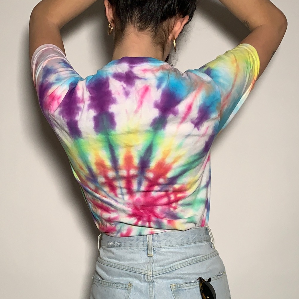 SOLD Rainbow handmade tie dye tee - Picture 4 of 4